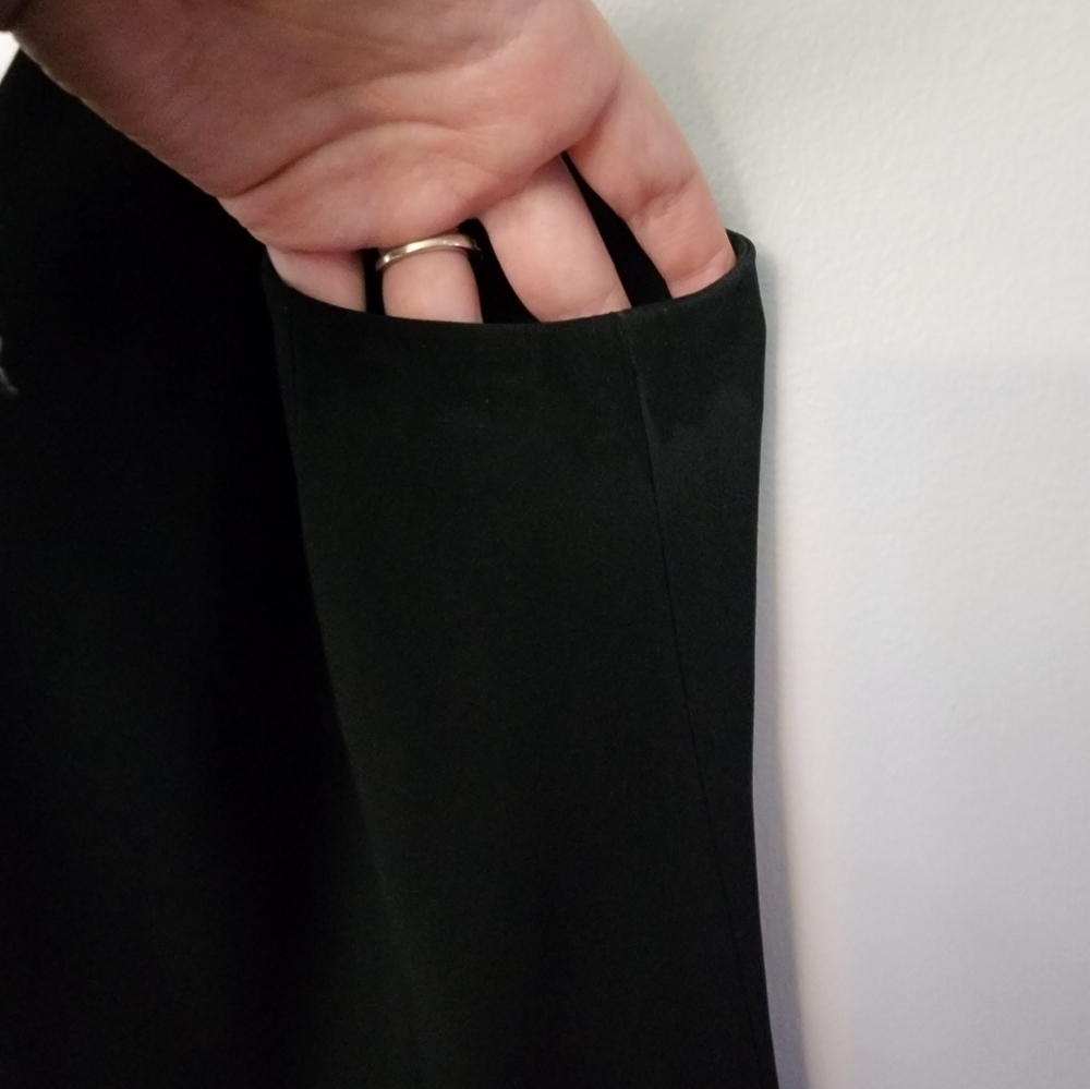 Jones New York Black V Neck Dress Size 6 - Picture 5 of 7
